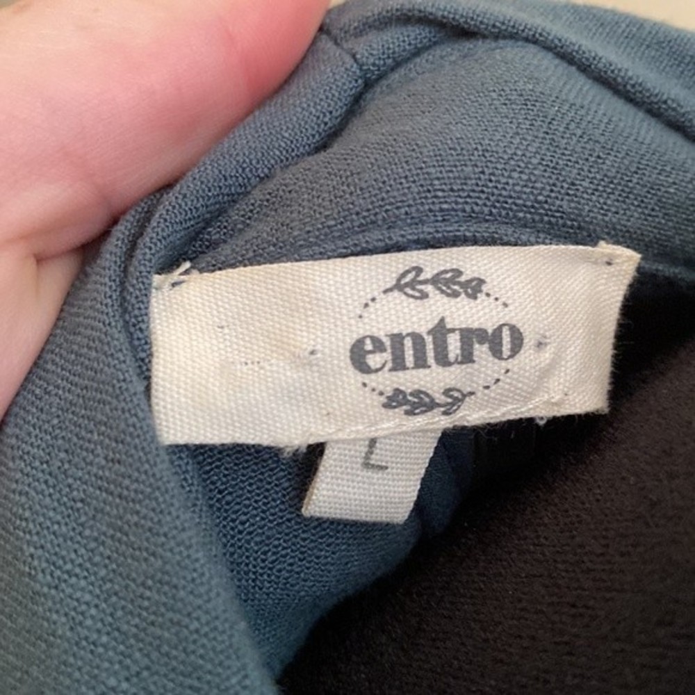 Entro - Solid Blazer Jacket With Shirred Sleeves … - image 7